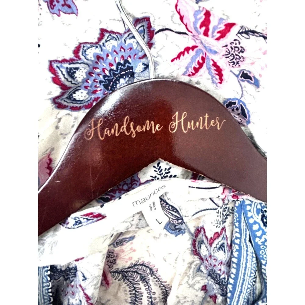 Maurices Womens Floral Cream Open Front Lightweight Cardigan Kimono Sz L 1335U2 - Picture 10 of 12